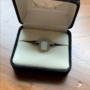 Opal Engagement Ring